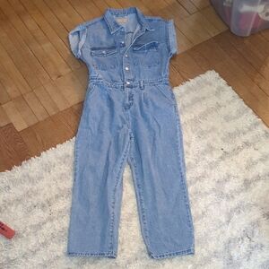 Blank NYC Light Blue Denim Jumpsuit